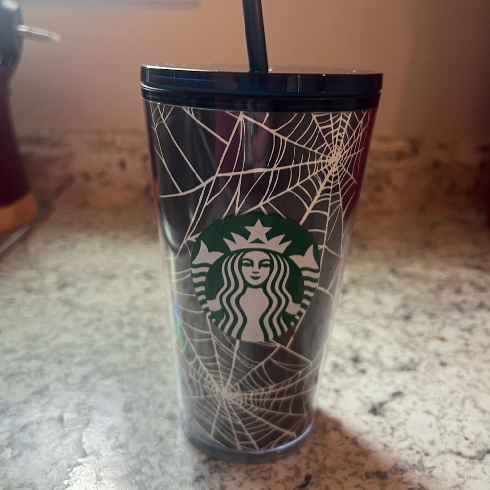 2021 Limited Edition Starbucks Fall/Halloween Glow In The Dark Web Cup